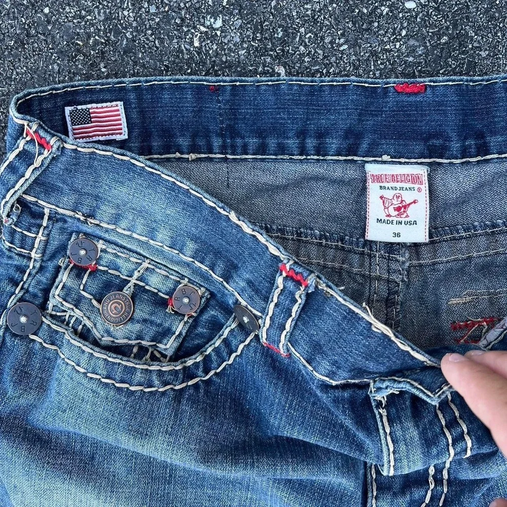 Y2K True Religion Ricky Super T Jeans size 36